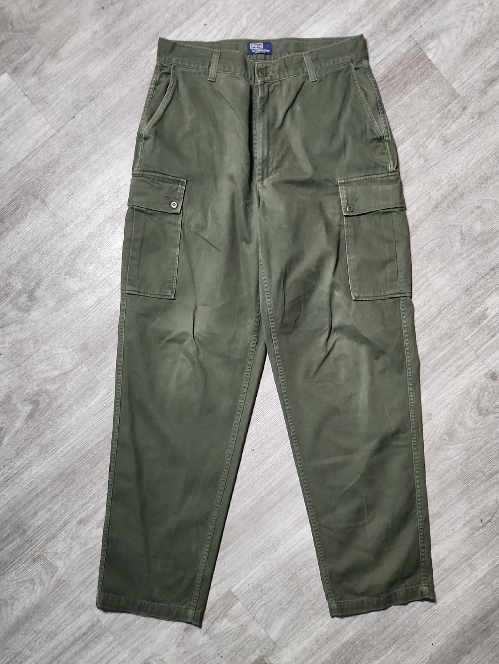 Vintage Polo Ralph Lauren  Olive Green Cargo Pants - Relaxed Fit